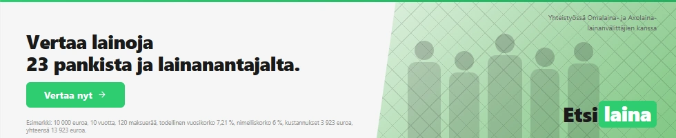 Kilpailuta pikalainat yhdellä hakemuksella